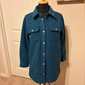 Soft Surroundings - Teal Shirt Jacket - NEW WITH TAGS - Size M (10-12)